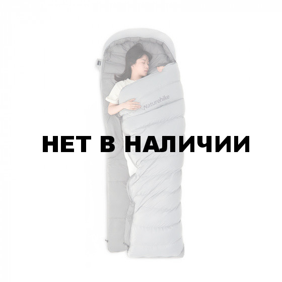 Ультралёгкий спальный мешок Naturehike RM40 Series Утиный пух Grey Size L, 6927595707173